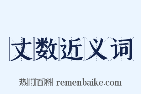 丈数近义词是什么意思的图片